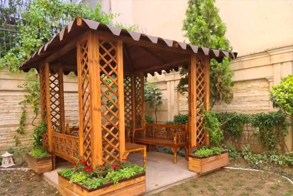 طراحی آلاچیق چوبی طراحی آلاچیق چوبی